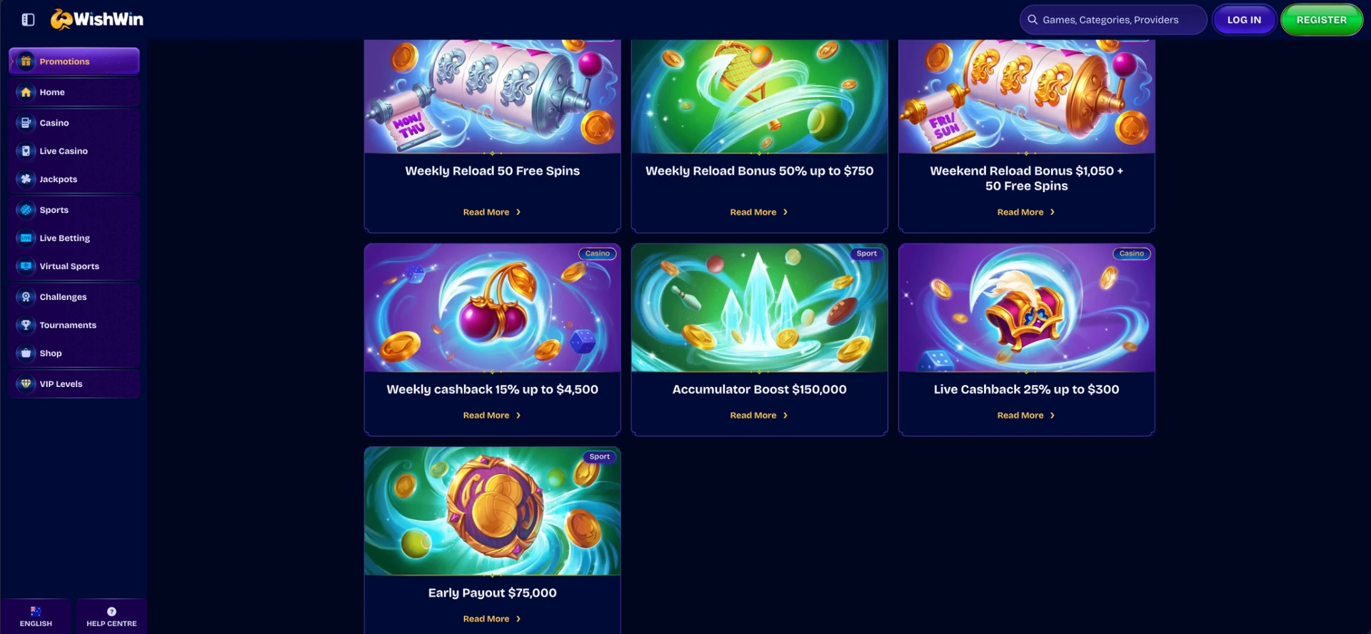 Wishwin welcome bonus
